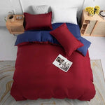 Super King 1000TC Reversible Duvet Quilt Cover Set - Blue and Red - Home & Garden > Bedding > Duvet Covers