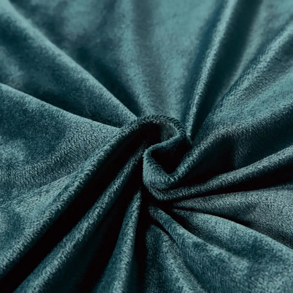 Super Soft Textured Corduroy Velvet European Pillowcase - Forest Green - Home & Garden > Bedding > Pillowcases