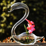 Swan Flower Vases - Home Decor Wedding Gifts Glass Crafts - Home & Garden > Decor > Vases & Table Decor