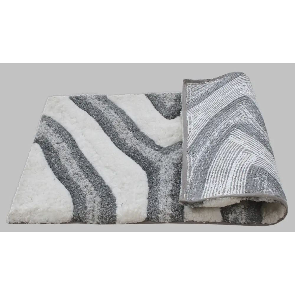 Swirl 3D Design Tufted Soft Pile Bathmat - 50x80 - Home & Garden > Rugs