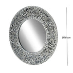 SWIRL MOTHER OF PEARL HAND MADE MIRROR - Home & Garden > Decor > Mirrors
