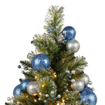 Swishmas 61cm Blue Collection Pre-Lit Tabletop Christmas Tree - Occasions > Christmas > Christmas Trees