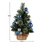 Swishmas 61cm Blue Collection Pre-Lit Tabletop Christmas Tree - Occasions > Christmas > Christmas Trees