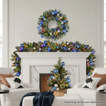 Swishmas 61cm Blue Collection Pre-Lit Tabletop Christmas Tree - Occasions > Christmas > Christmas Trees