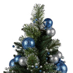 Swishmas 61cm Blue Collection Pre-Lit Tabletop Christmas Tree - Occasions > Christmas > Christmas Trees