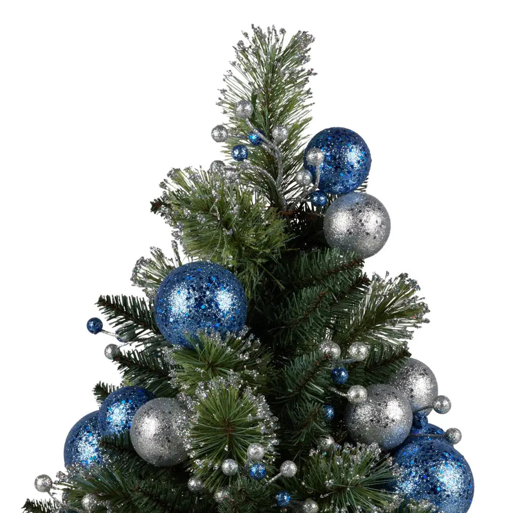 Swishmas 61cm Blue Collection Pre-Lit Tabletop Christmas Tree - Occasions > Christmas > Christmas Trees