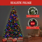 Swishmas Snowy Bristle 2.7m Multicolour Pre-Lit Christmas Tree with 2870 Tips - Occasions > Christmas > Christmas Trees
