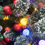 Swishmas Snowy Bristle 2.7m Multicolour Pre-Lit Christmas Tree with 2870 Tips - Occasions > Christmas > Christmas Trees