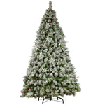 Swishmas Snowy Crown Pine 2.7m Multicolour Pre-Lit Christmas Tree with 2429 Tips - Occasions > Christmas > Christmas