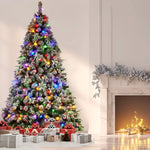 Swishmas Snowy Crown Pine 2.7m Multicolour Pre-Lit Christmas Tree with 2429 Tips - Occasions > Christmas > Christmas