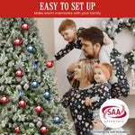 Swishmas Snowy Crown Pine 2.7m Multicolour Pre-Lit Christmas Tree with 2429 Tips - Occasions > Christmas > Christmas