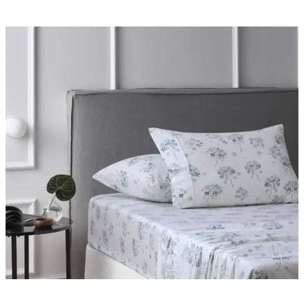 Sylvan Rose Cotton Flannelette Sheet Set by Accessorize Single - Home & Garden > Bedding > Bed Sheets