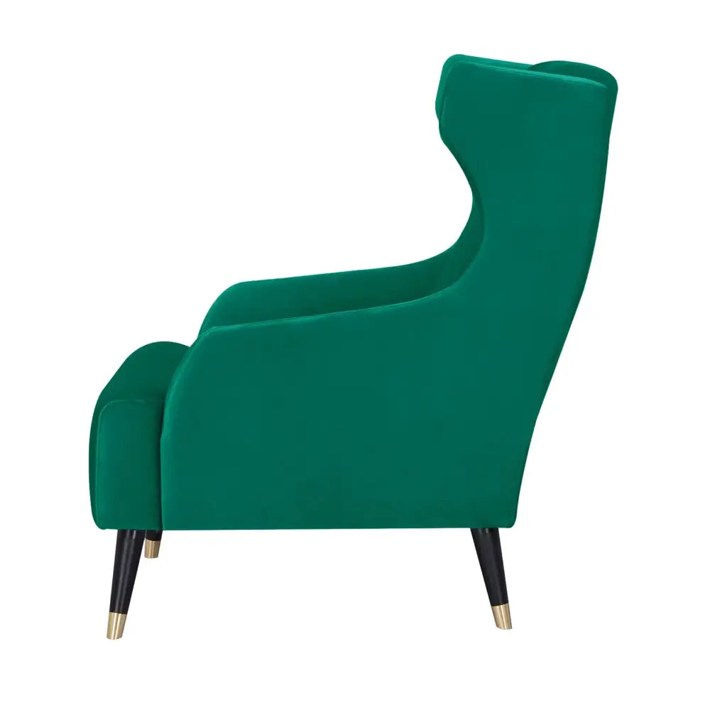 Sylvia Set of 2 Accent Sofa Arm Chair Fabric Uplholstered Lounge Couch - Green - Furniture > Sofas