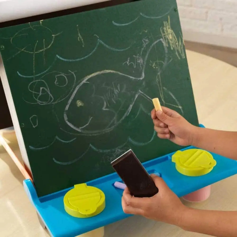 Tabletop Easel Espresso with Brights - Baby & Kids > Kid’s Furniture
