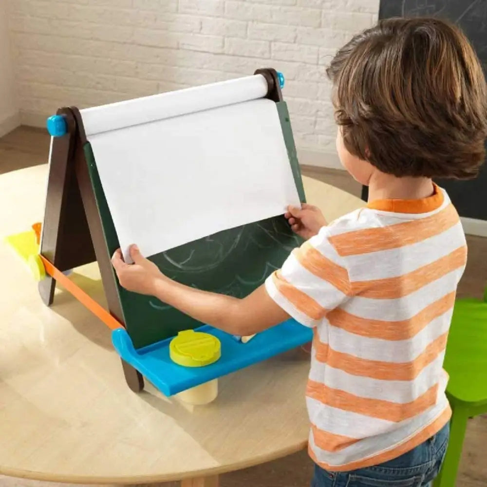 Tabletop Easel Espresso with Brights - Baby & Kids > Kid’s Furniture