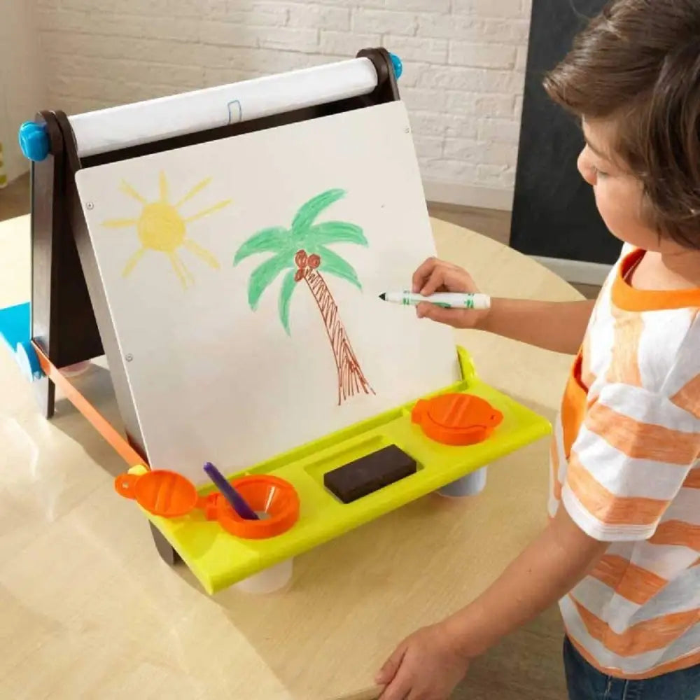 Tabletop Easel Espresso with Brights - Baby & Kids > Kid’s Furniture