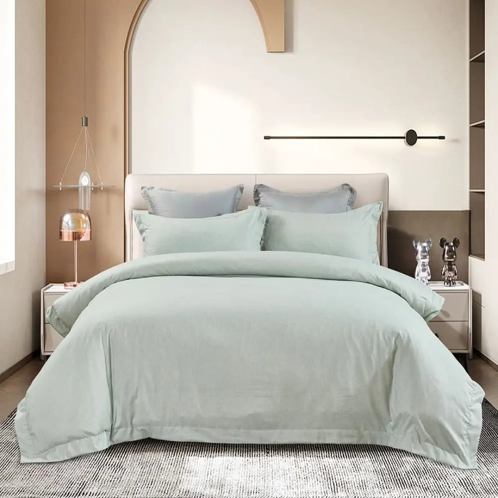Tailored Super Soft Quilt Cover Set - King Size - Home & Garden > Bedding
