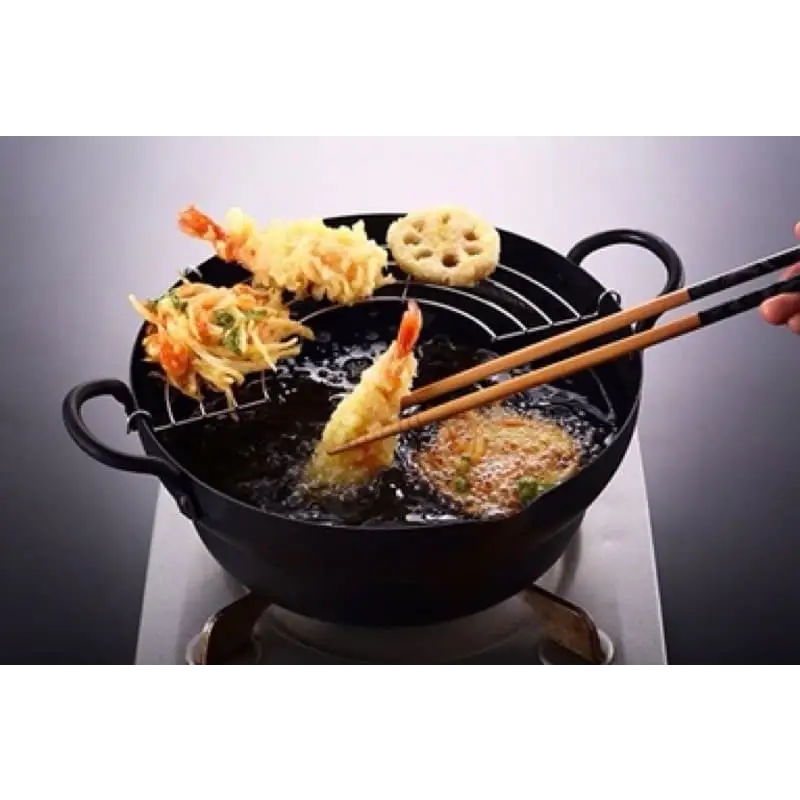 Takumi Japan Iron Tempura Deep Fry Pot Induction Compatible 24cm - Home & Garden > Kitchenware