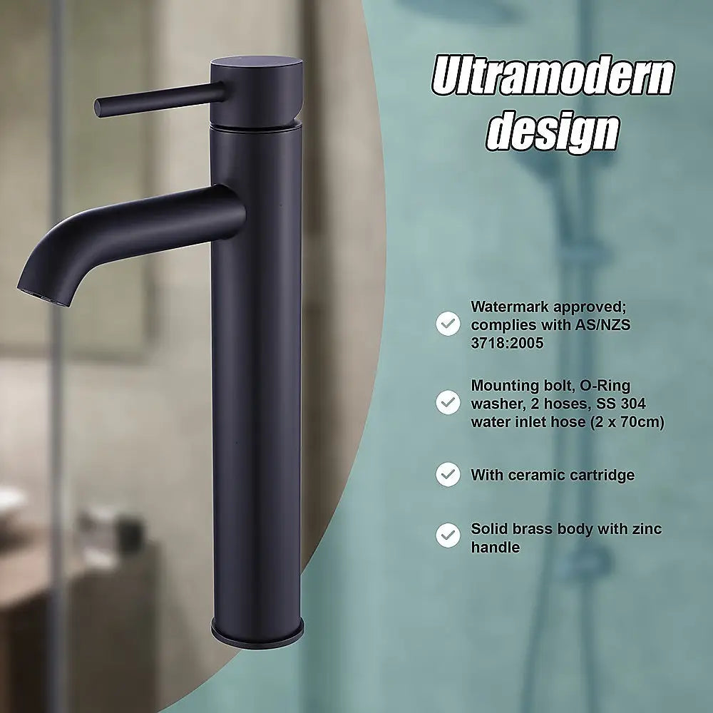 Tall Basin Mixer Tap Faucet -Kitchen Laundry Bathroom Sink - Furniture > Bathroom > Tap & Sink Accessories