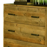 Tallboy with 4 Storage Drawers in Wooden Light Brown Colour - Furniture > Bedroom