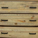 Tallboy with 4 Storage Drawers in Wooden Light Brown Colour - Furniture > Bedroom