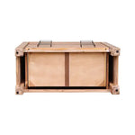 Tallboy with 4 Storage Drawers Solid Wooden Assembled in Oak Colour - Furniture > Living Room