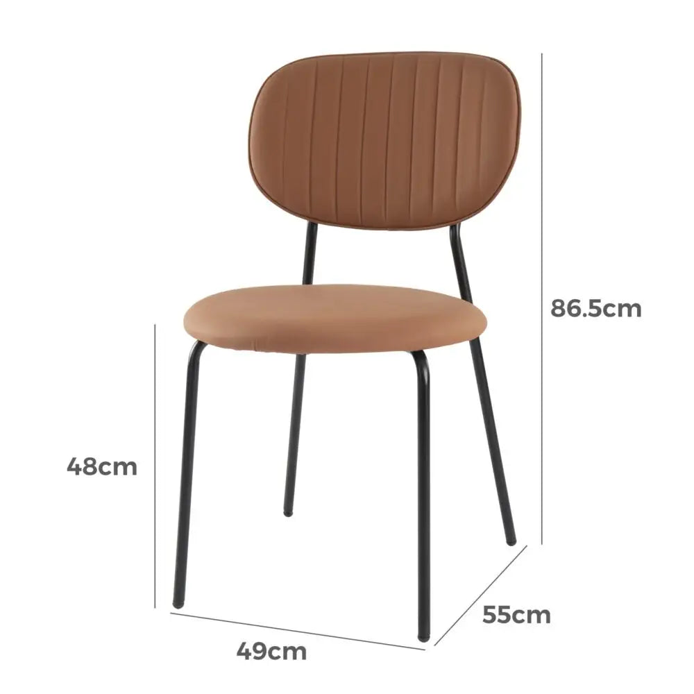 Tan Temptation Chair Duo - Furniture > Dining > Kitchen & Dining Chairs