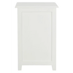 Tasmania 1 Drawer Solid Mahogany Timber Lamp Table (White) - Furniture > Bedroom > Beds & Bed Frames