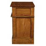Tasmania 1 Solid Door 1 Drawer Bedside (Light Pecan) - Home & Garden > Decor