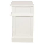 Tasmania 1 Solid Door 1 Drawer Bedside (White) - Home & Garden > Decor