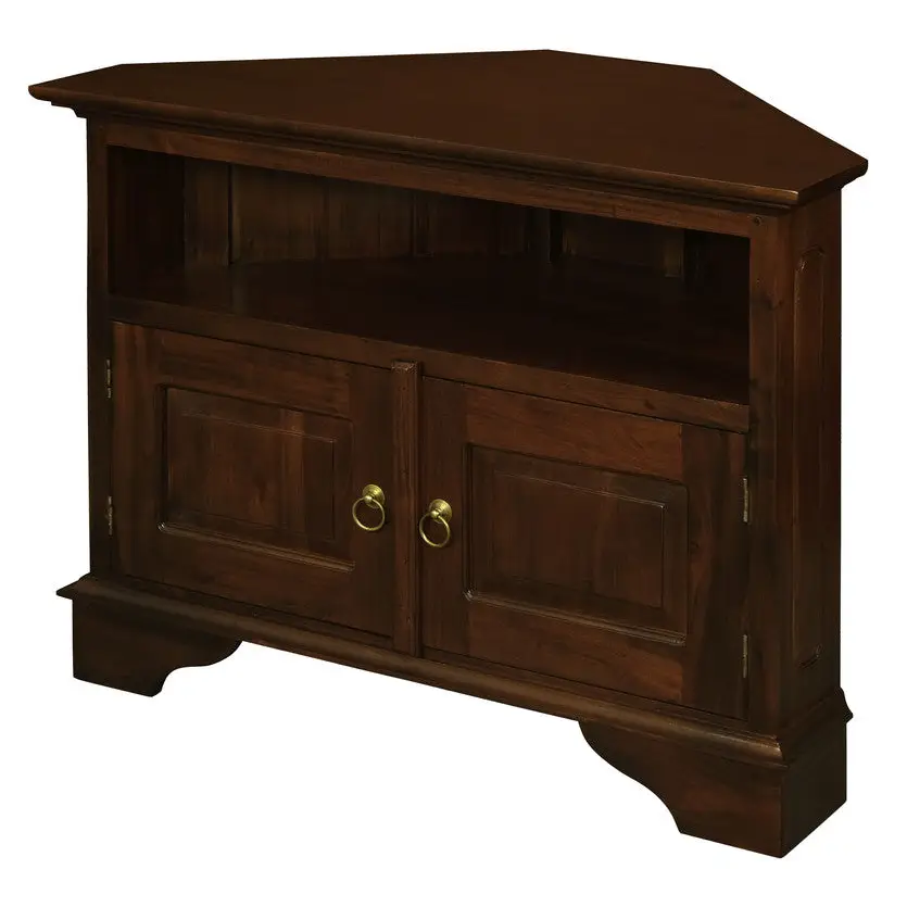 Tasmania 2 Door Corner TV Stand (Mahogany) - Home & Garden > Home & Garden Others