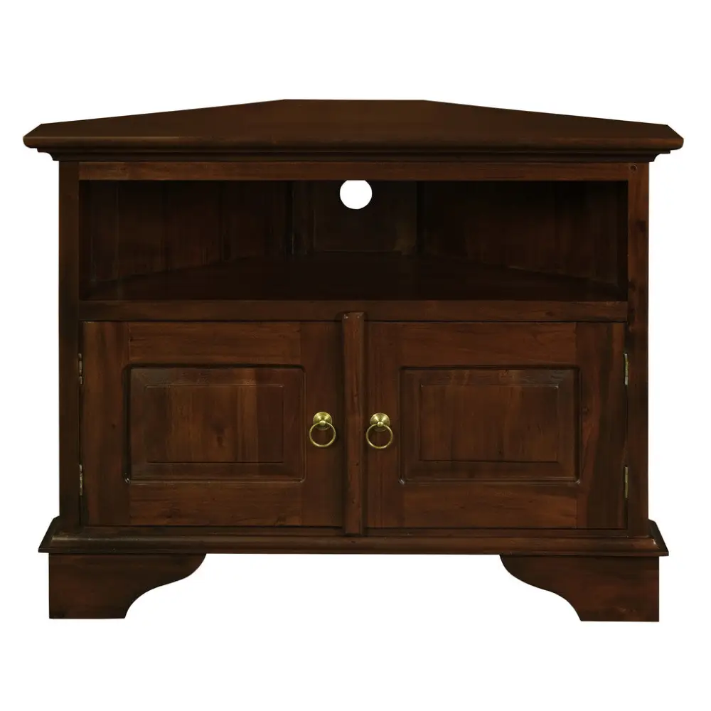 Tasmania 2 Door Corner TV Stand (Mahogany) - Home & Garden > Home & Garden Others
