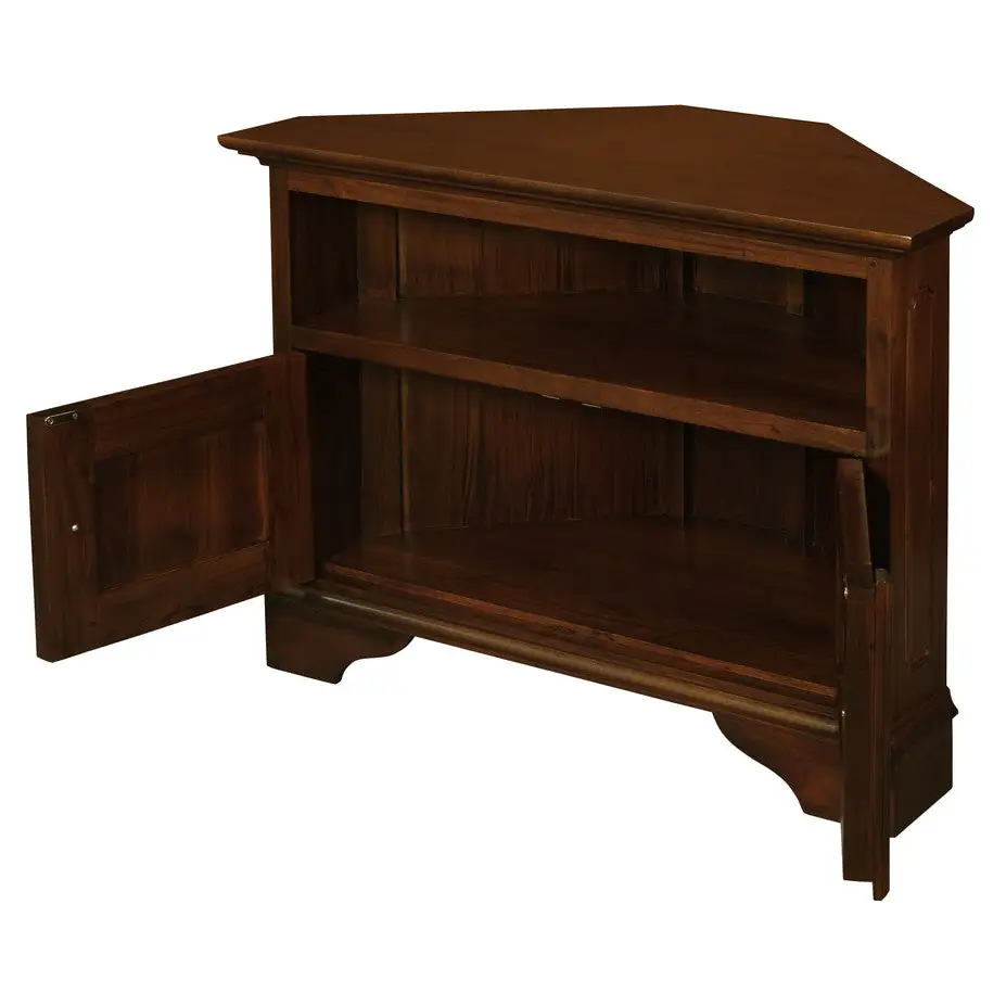 Tasmania 2 Door Corner TV Stand (Mahogany) - Home & Garden > Home & Garden Others