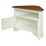 Tasmania 2 Door Corner TV Stand (White Caramel) - Home & Garden > Home & Garden Others