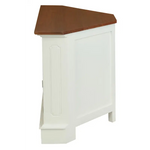 Tasmania 2 Door Corner TV Stand (White Caramel) - Home & Garden > Home & Garden Others