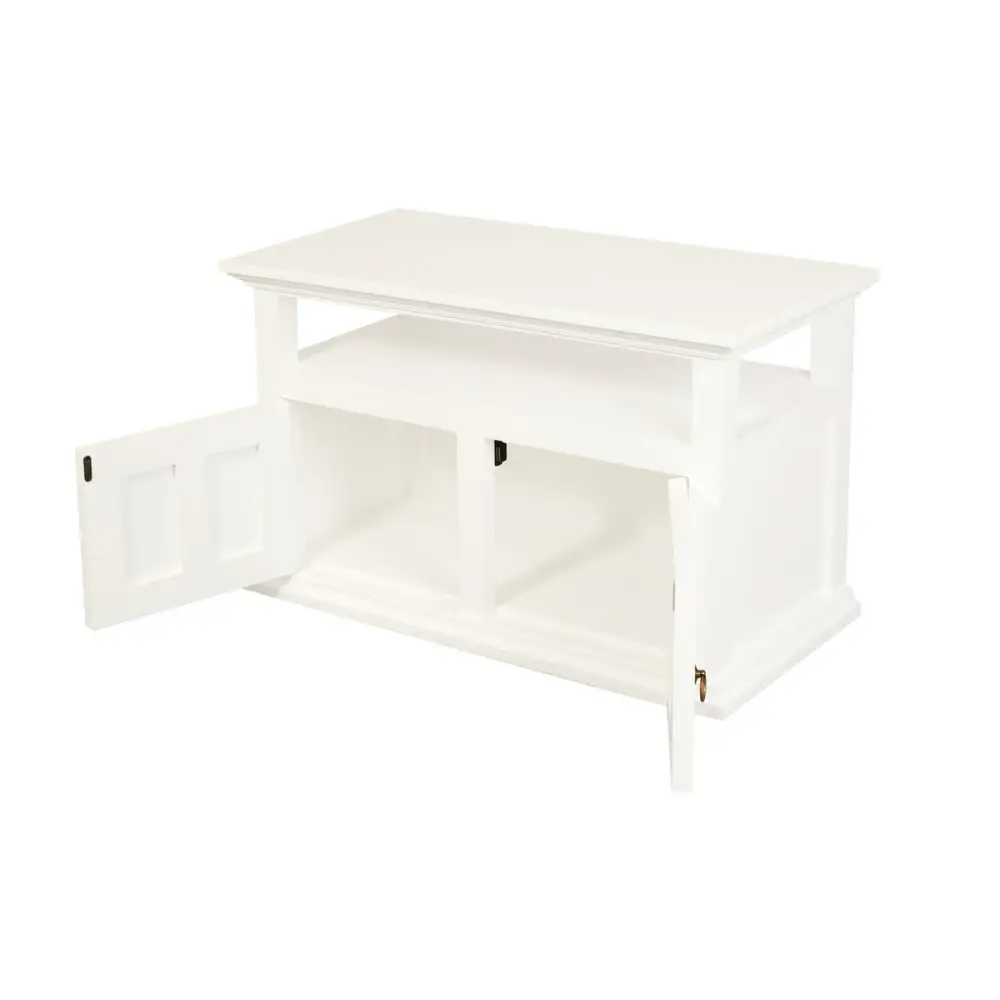 Tasmania 2 Door TV Stand (White) - Furniture > Living Room