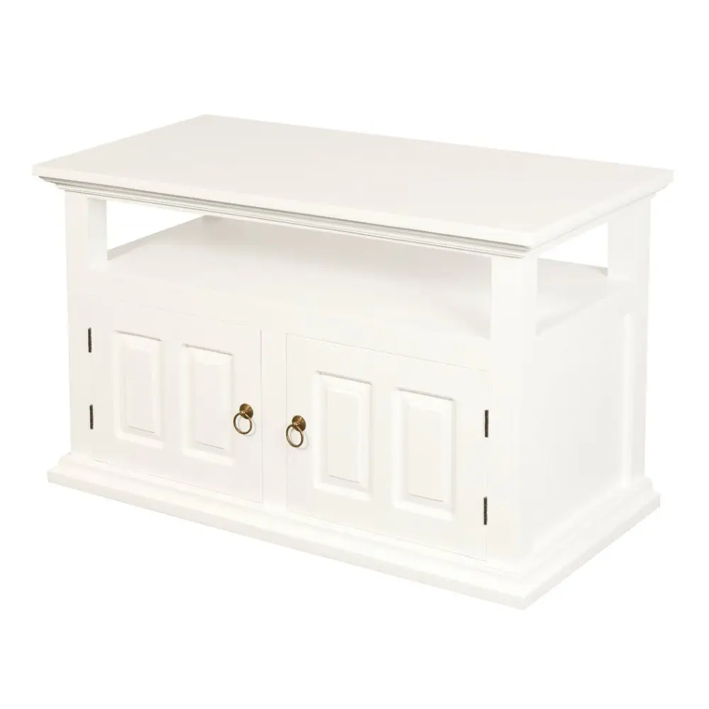 Tasmania 2 Door TV Stand (White) - Furniture > Living Room