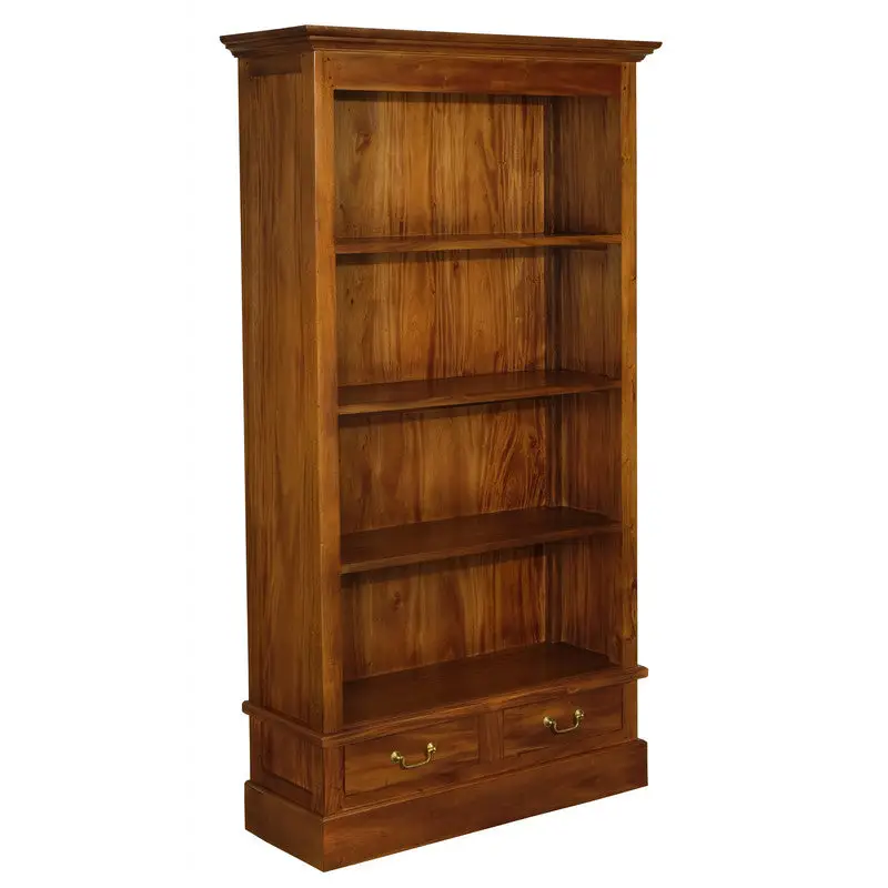 Tasmania 2 Drawer Bookcase (Light Pecan) - Home & Garden > Home & Garden Others