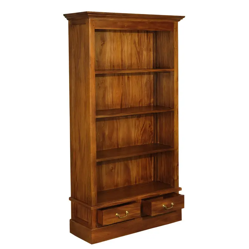 Tasmania 2 Drawer Bookcase (Light Pecan) - Home & Garden > Home & Garden Others