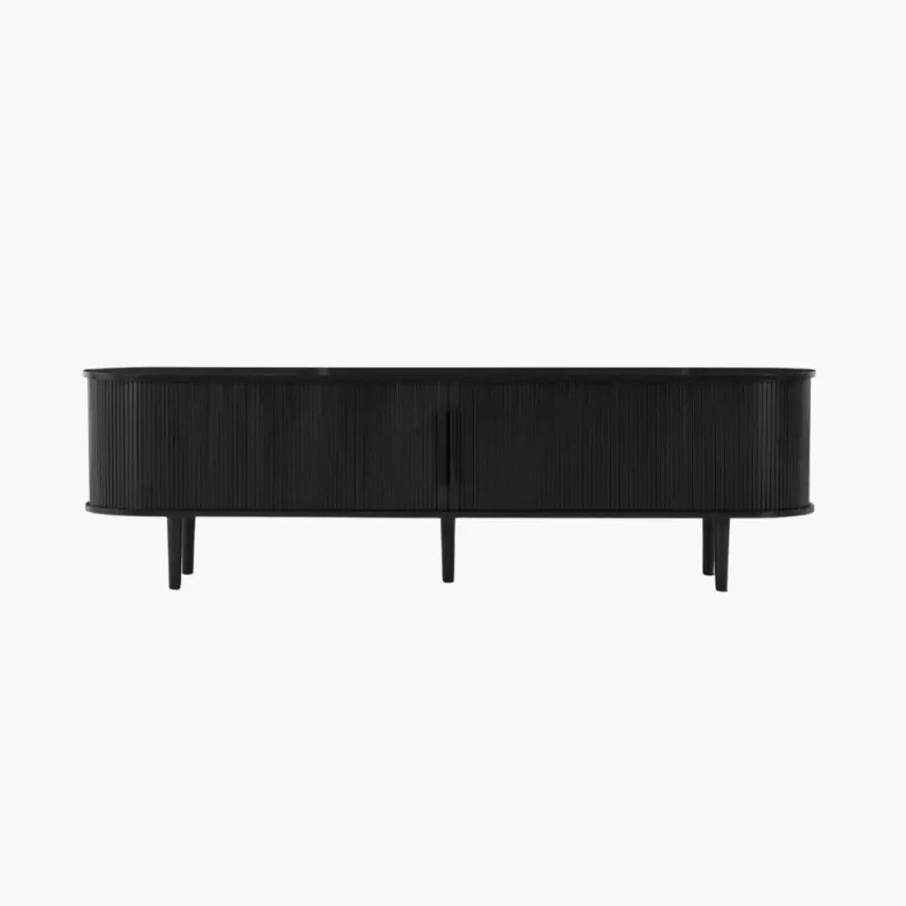 Tate 200cm TV Unit in Black - Furniture > Living Room > TV Units
