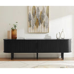 Tate 200cm TV Unit in Black - Furniture > Living Room > TV Units