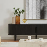 Tate 200cm TV Unit in Black - Furniture > Living Room > TV Units
