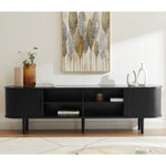 Tate 200cm TV Unit in Black - Furniture > Living Room > TV Units