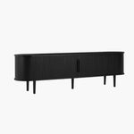 Tate 200cm TV Unit in Black - Furniture > Living Room > TV Units