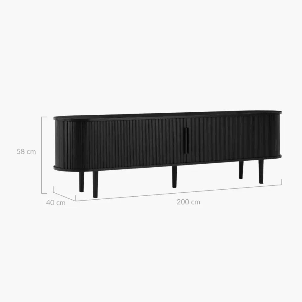 Tate 200cm TV Unit in Natural - Furniture > Living Room > TV Units