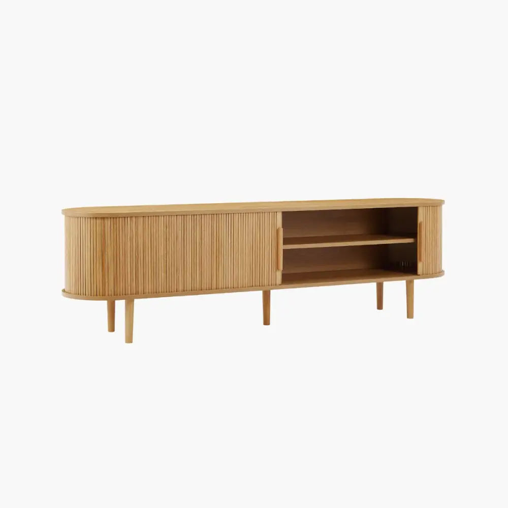 Tate 200cm TV Unit in Natural - Furniture > Living Room > TV Units