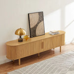 Tate 200cm TV Unit in Natural - Furniture > Living Room > TV Units