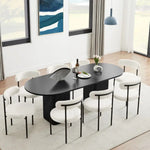 Tate 8 Seater Dining Table in Black - Furniture > Dining > Dining Tables
