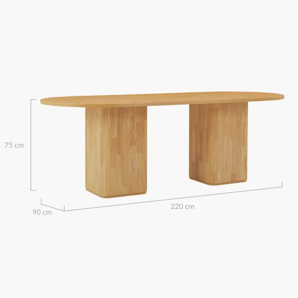 Tate 8 Seater Dining Table in Black - Furniture > Dining > Dining Tables