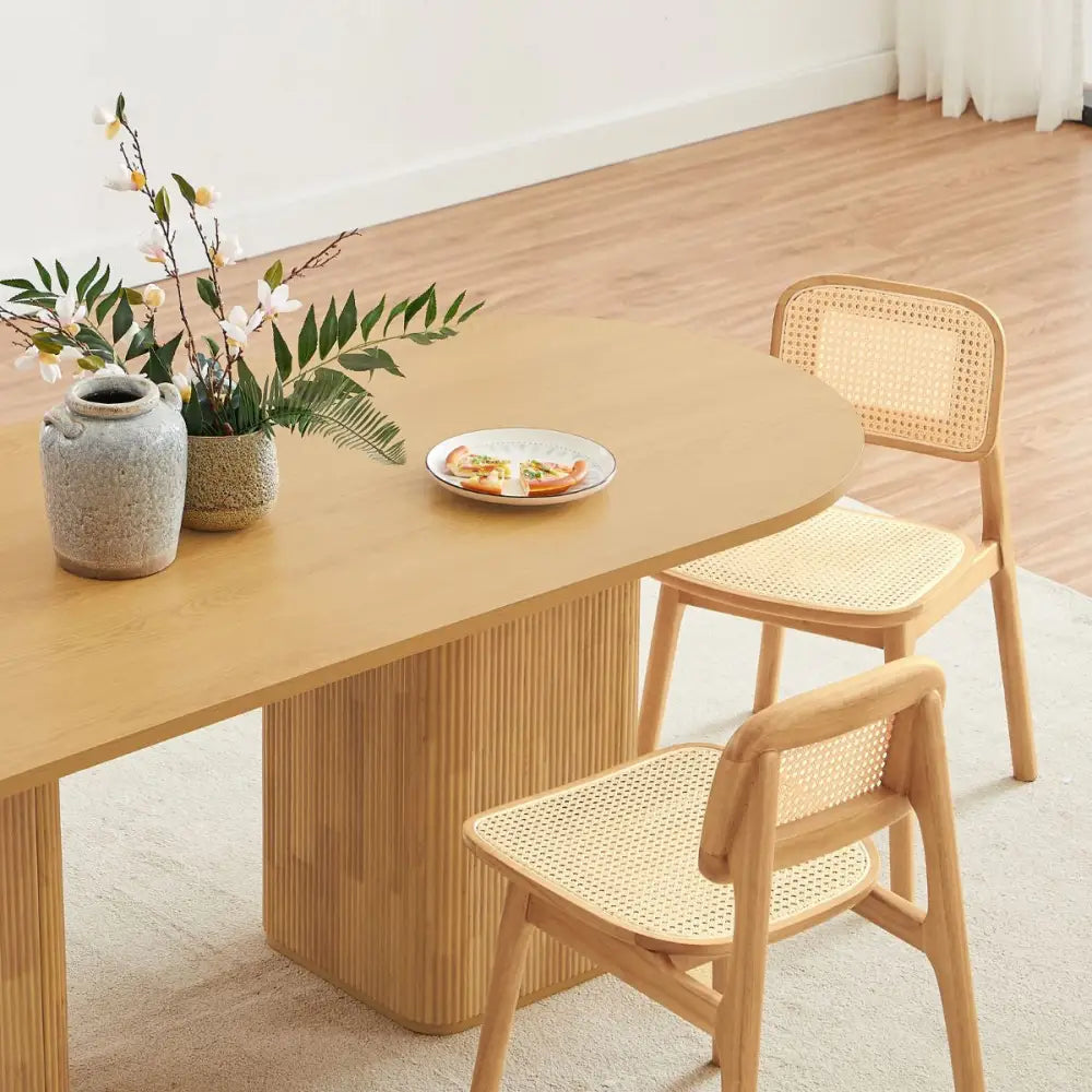 Tate 8 Seater Dining Table in Natural - Furniture > Dining > Dining Tables